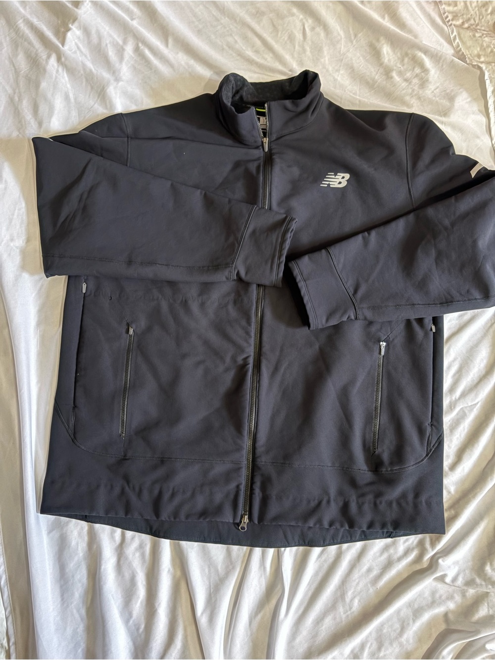New Balance Black Full-Zip Performance Jacket with Zip Pockets size XL